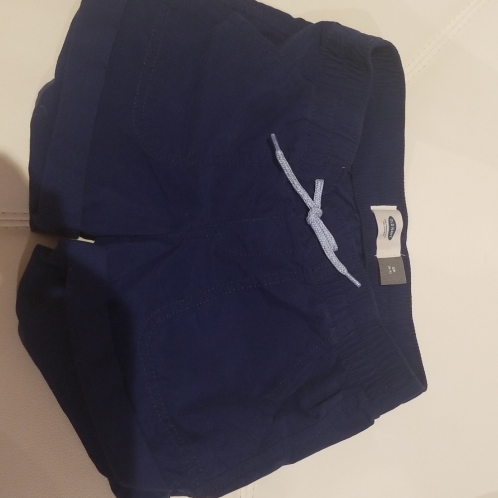 Girls navy shorts with String